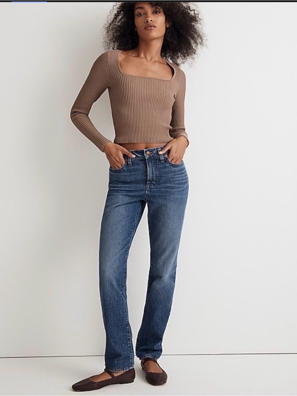 Madewell Perfect Vintage Jeans 25 High Rise Straight Leg Light Wash Denim